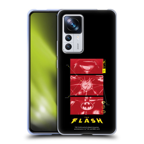 The Flash 2023 Graphics Suit Logos Soft Gel Case for Xiaomi 12T Pro