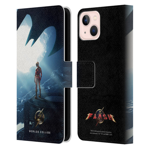 The Flash 2023 Poster Key Art Leather Book Wallet Case Cover For Apple iPhone 13