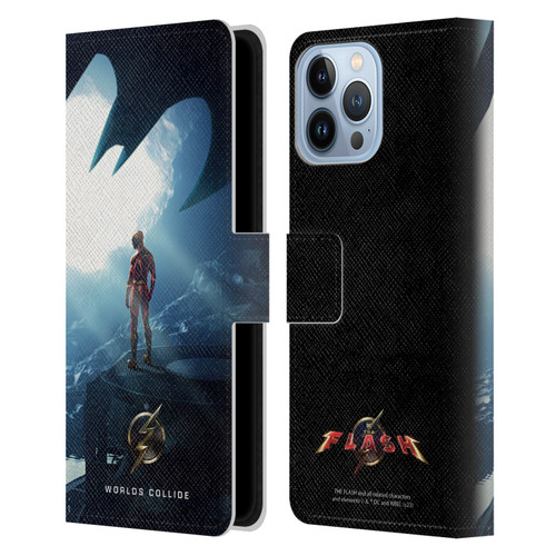 The Flash 2023 Poster Key Art Leather Book Wallet Case Cover For Apple iPhone 13 Pro Max