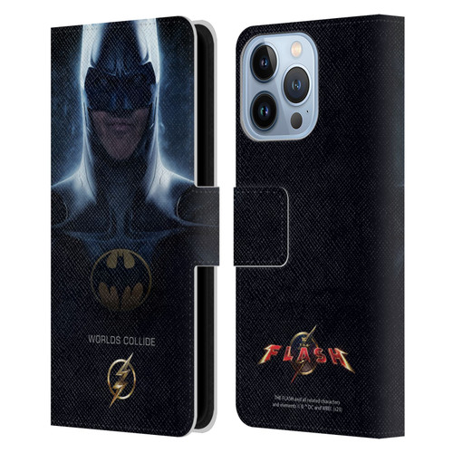 The Flash 2023 Poster Batman Leather Book Wallet Case Cover For Apple iPhone 13 Pro
