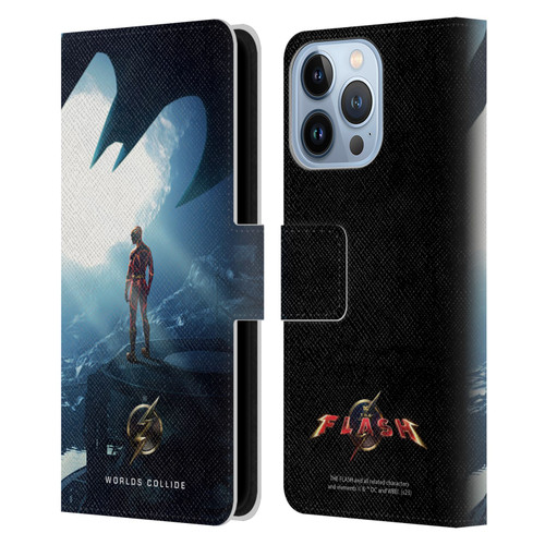 The Flash 2023 Poster Key Art Leather Book Wallet Case Cover For Apple iPhone 13 Pro