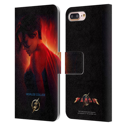 The Flash 2023 Poster Supergirl Leather Book Wallet Case Cover For Apple iPhone 7 Plus / iPhone 8 Plus