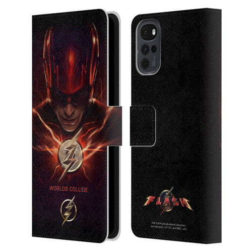 The Flash 2023 Poster Barry Allen Leather Book Wallet Case Cover For Motorola Moto G22