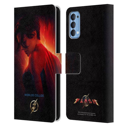 The Flash 2023 Poster Supergirl Leather Book Wallet Case Cover For OPPO Reno 4 5G