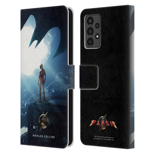 The Flash 2023 Poster Key Art Leather Book Wallet Case Cover For Samsung Galaxy A13 (2022)