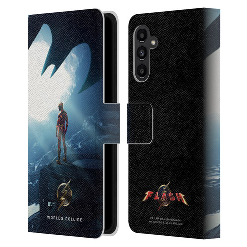 The Flash 2023 Poster Key Art Leather Book Wallet Case Cover For Samsung Galaxy A13 5G (2021)