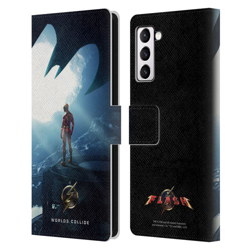 The Flash 2023 Poster Key Art Leather Book Wallet Case Cover For Samsung Galaxy S21+ 5G