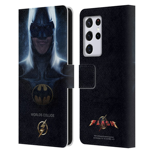 The Flash 2023 Poster Batman Leather Book Wallet Case Cover For Samsung Galaxy S21 Ultra 5G