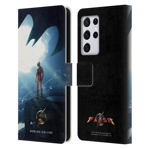 The Flash 2023 Poster Key Art Leather Book Wallet Case Cover For Samsung Galaxy S21 Ultra 5G