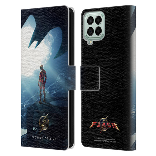 The Flash 2023 Poster Key Art Leather Book Wallet Case Cover For Samsung Galaxy M33 (2022)