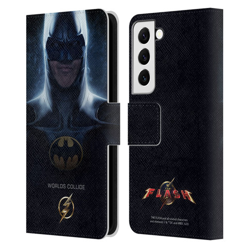 The Flash 2023 Poster Batman Leather Book Wallet Case Cover For Samsung Galaxy S22 5G