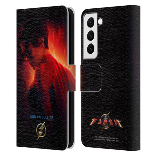 The Flash 2023 Poster Supergirl Leather Book Wallet Case Cover For Samsung Galaxy S22 5G
