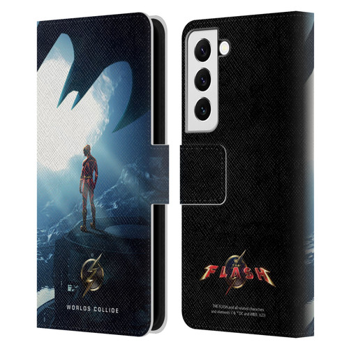 The Flash 2023 Poster Key Art Leather Book Wallet Case Cover For Samsung Galaxy S22 5G