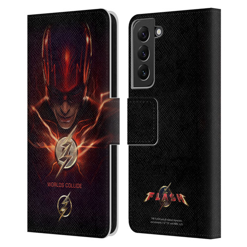 The Flash 2023 Poster Barry Allen Leather Book Wallet Case Cover For Samsung Galaxy S22+ 5G