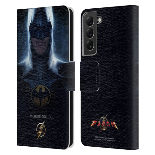 The Flash 2023 Poster Batman Leather Book Wallet Case Cover For Samsung Galaxy S22+ 5G