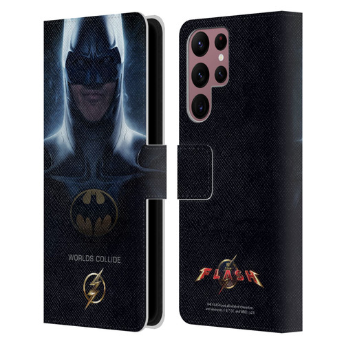 The Flash 2023 Poster Batman Leather Book Wallet Case Cover For Samsung Galaxy S22 Ultra 5G