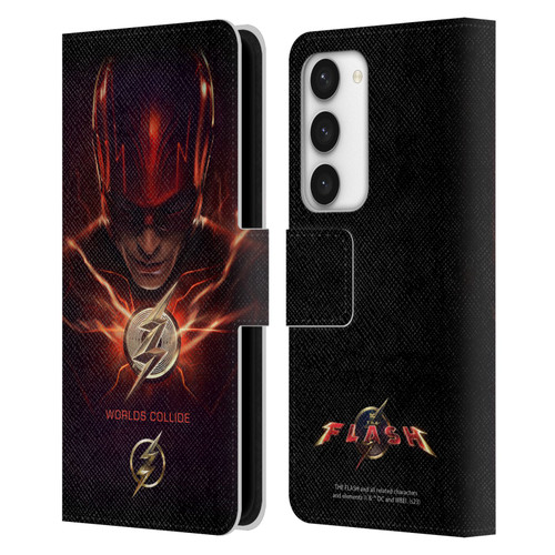 The Flash 2023 Poster Barry Allen Leather Book Wallet Case Cover For Samsung Galaxy S23 5G
