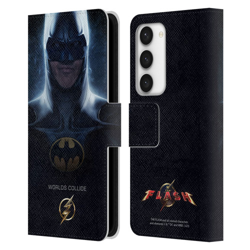 The Flash 2023 Poster Batman Leather Book Wallet Case Cover For Samsung Galaxy S23 5G