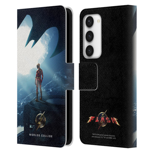 The Flash 2023 Poster Key Art Leather Book Wallet Case Cover For Samsung Galaxy S23 5G