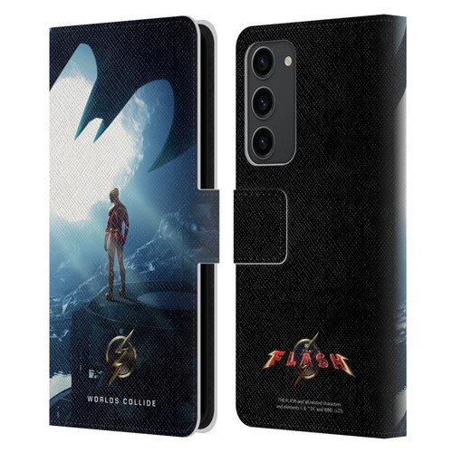 The Flash 2023 Poster Key Art Leather Book Wallet Case Cover For Samsung Galaxy S23+ 5G
