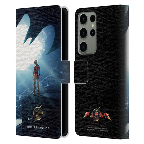 The Flash 2023 Poster Key Art Leather Book Wallet Case Cover For Samsung Galaxy S23 Ultra 5G