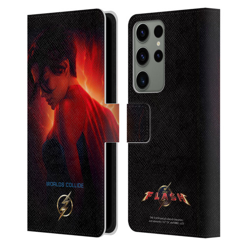 The Flash 2023 Poster Supergirl Leather Book Wallet Case Cover For Samsung Galaxy S23 Ultra 5G