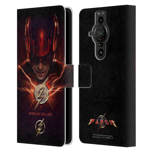 The Flash 2023 Poster Barry Allen Leather Book Wallet Case Cover For Sony Xperia Pro-I