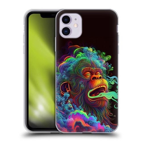 Wumples Cosmic Animals Clouded Monkey Soft Gel Case for Apple iPhone 11