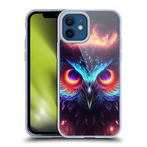 Wumples Cosmic Animals Owl Soft Gel Case for Apple iPhone 12 / iPhone 12 Pro