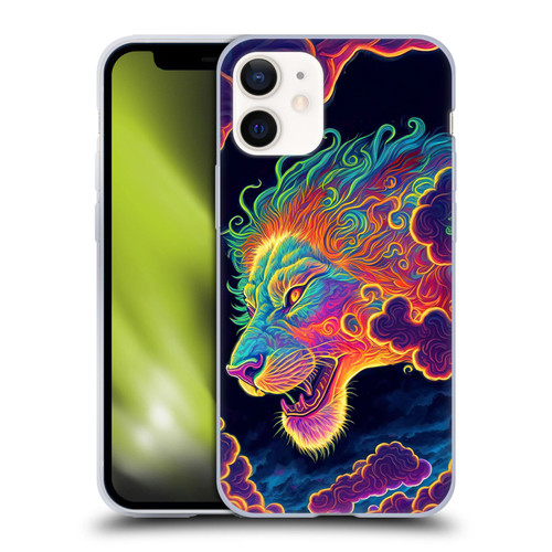 Wumples Cosmic Animals Clouded Lion Soft Gel Case for Apple iPhone 12 Mini