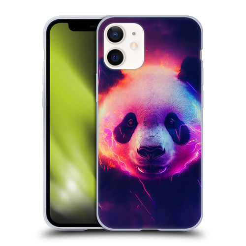 Wumples Cosmic Animals Panda Soft Gel Case for Apple iPhone 12 Mini