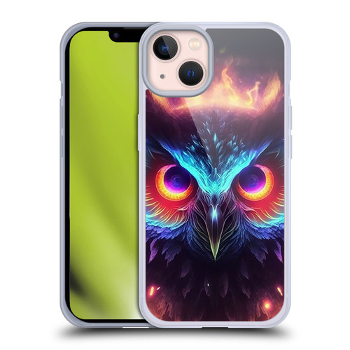 Wumples Cosmic Animals Owl Soft Gel Case for Apple iPhone 13