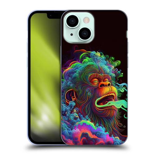 Wumples Cosmic Animals Clouded Monkey Soft Gel Case for Apple iPhone 13 Mini