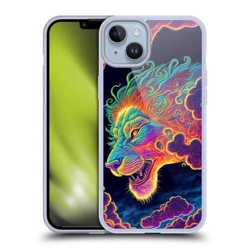 Wumples Cosmic Animals Clouded Lion Soft Gel Case for Apple iPhone 14 Plus