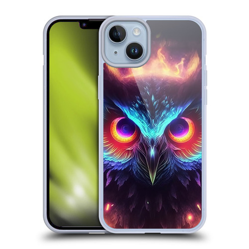 Wumples Cosmic Animals Owl Soft Gel Case for Apple iPhone 14 Plus