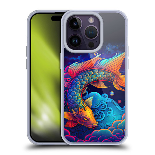 Wumples Cosmic Animals Clouded Koi Fish Soft Gel Case for Apple iPhone 14 Pro