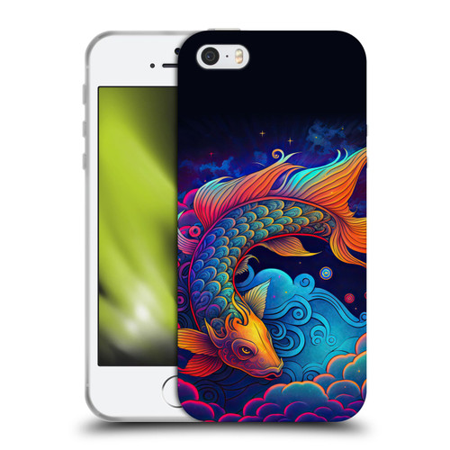 Wumples Cosmic Animals Clouded Koi Fish Soft Gel Case for Apple iPhone 5 / 5s / iPhone SE 2016