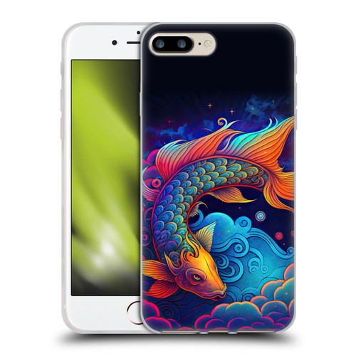 Wumples Cosmic Animals Clouded Koi Fish Soft Gel Case for Apple iPhone 7 Plus / iPhone 8 Plus