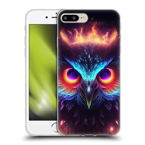 Wumples Cosmic Animals Owl Soft Gel Case for Apple iPhone 7 Plus / iPhone 8 Plus
