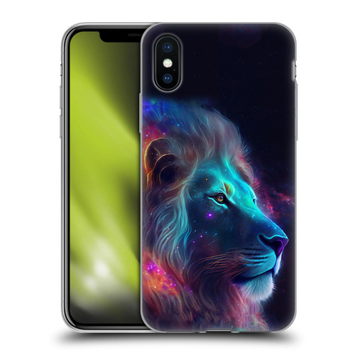 Wumples Cosmic Animals Lion Soft Gel Case for Apple iPhone X / iPhone XS