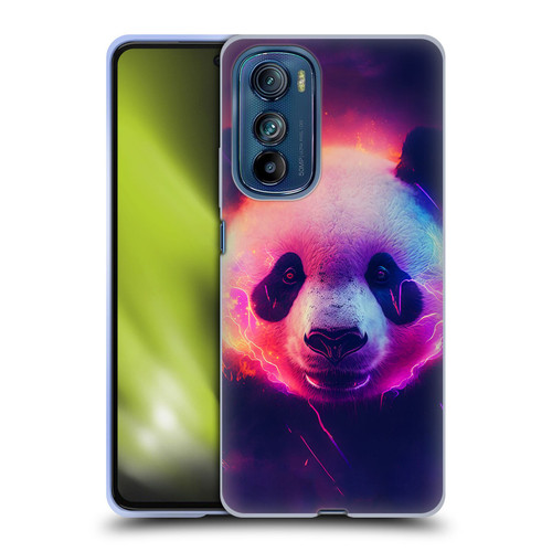 Wumples Cosmic Animals Panda Soft Gel Case for Motorola Edge 30