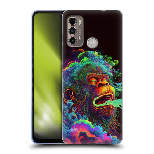 Wumples Cosmic Animals Clouded Monkey Soft Gel Case for Motorola Moto G60 / Moto G40 Fusion