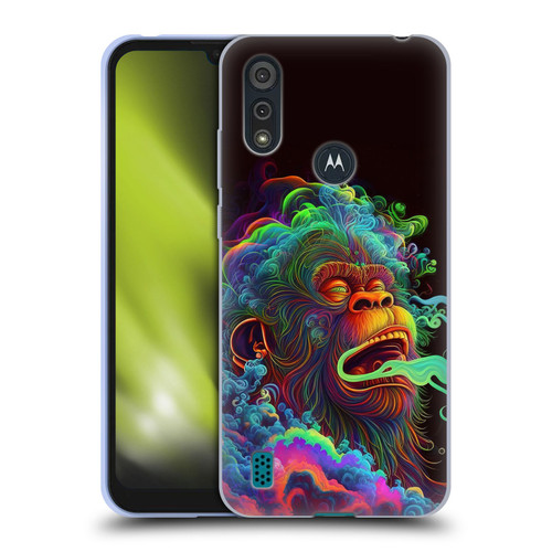 Wumples Cosmic Animals Clouded Monkey Soft Gel Case for Motorola Moto E6s (2020)
