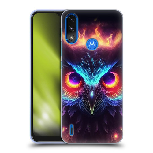 Wumples Cosmic Animals Owl Soft Gel Case for Motorola Moto E7 Power / Moto E7i Power