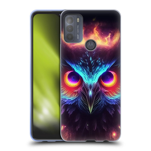 Wumples Cosmic Animals Owl Soft Gel Case for Motorola Moto G50