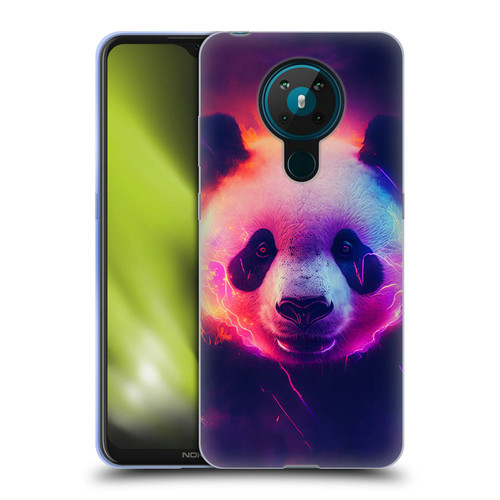 Wumples Cosmic Animals Panda Soft Gel Case for Nokia 5.3