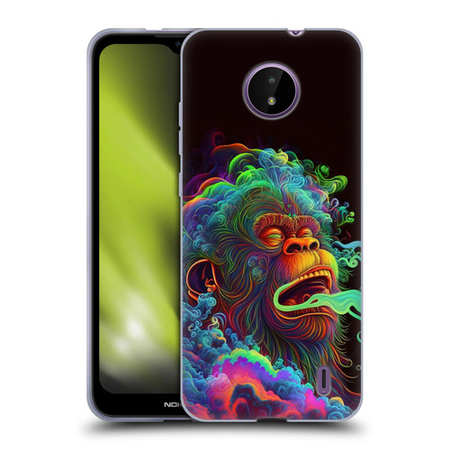 Wumples Cosmic Animals Clouded Monkey Soft Gel Case for Nokia C10 / C20