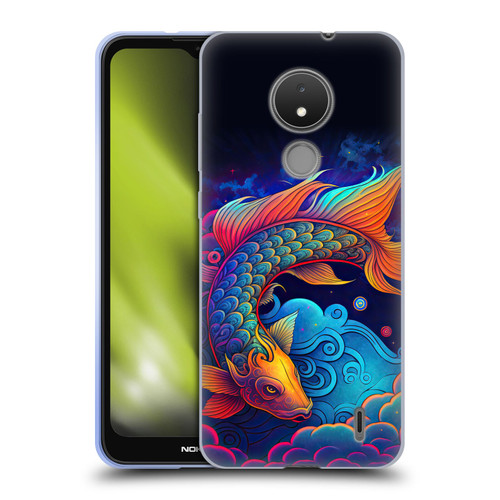 Wumples Cosmic Animals Clouded Koi Fish Soft Gel Case for Nokia C21