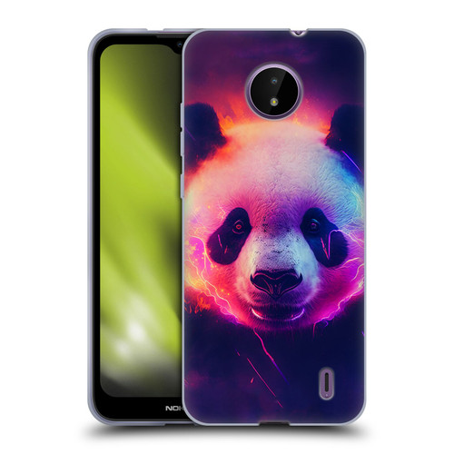 Wumples Cosmic Animals Panda Soft Gel Case for Nokia C10 / C20