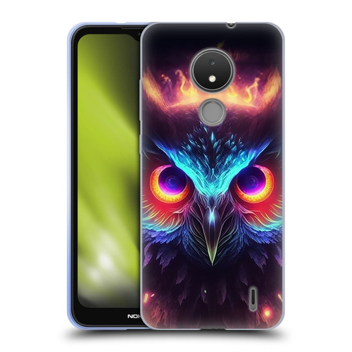 Wumples Cosmic Animals Owl Soft Gel Case for Nokia C21